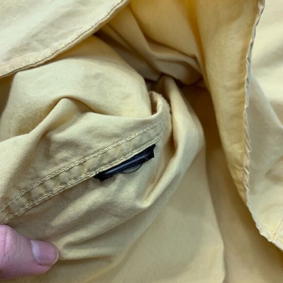 RedHead Shirt Mens XL Pale Yellow Pocket Button Up Spread Collar Short Sleeve - Picture 8 of 11